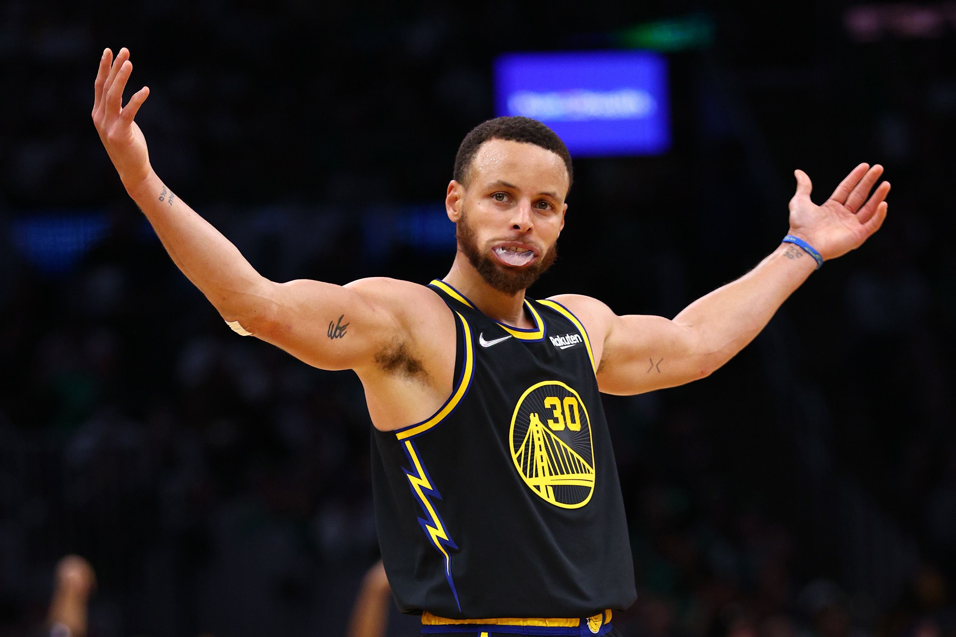 Steph Curry during an NBA game